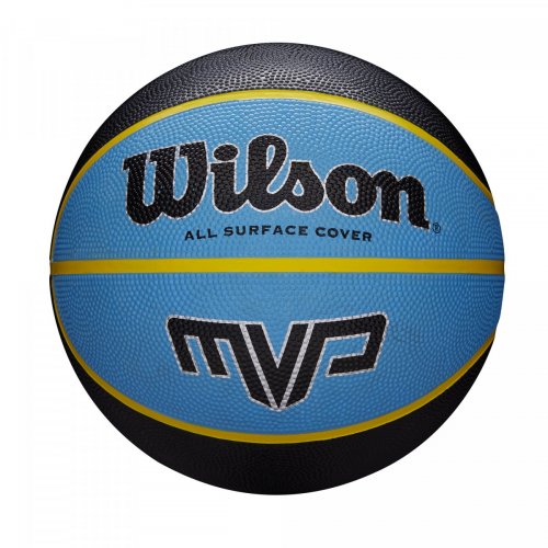 Мяч баскетбольный Wilson MVP 295 BSKT BLK/BLU SZ7 SS20 голубой/черный