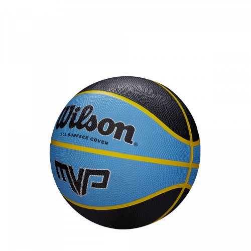 Міні-м'ячик баскетбольний Wilson MVP MINI BSKT BK/BL SS20 блакитний/чорний