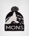 Шапка Mons Royale Mtn Pixel Merino Pom Pom Beanie уні. чорний OS