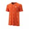 Футболка Wilson муж. PWR SMLS HENLEY III FIESTA оранжевый/белый SM