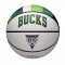 Мяч баскетбольный Wilson NBA TEAM CITY COLLECTOR BSKT MIL BUCKS SZ7 белый/зелёный/синий 7