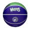 Мяч баскетбольный Wilson NBA TEAM CITY COLLECTOR BSKT MIN TIMBE SZ7 синий/зелёный 7