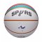 Мяч баскетбольный Wilson NBA TEAM CITY COLLECTOR BSKT SAN SPURS SZ7 белый/голубой 7