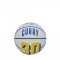 Мяч баскетбольный Мини Wilson NBA PLAYER ICON MINI BSKT CURRY BL/YEL SZ3 белый/синий/жёлтый 3