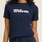 Футболка Wilson жін. TEAM GRAPHIC TEE CLASSIC NAVY SCRIPT синій LG