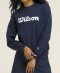 Футболка Wilson жен. TEAM CREWNECK NAVY синий LG