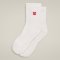 Шкарпетки Wilson уни. QUARTER-LENGTH SOCK WHT/INFRARED білий/червоний LG