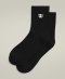 Носки Wilson уни. QUARTER TOP SOCKS BLACK чёрный LG