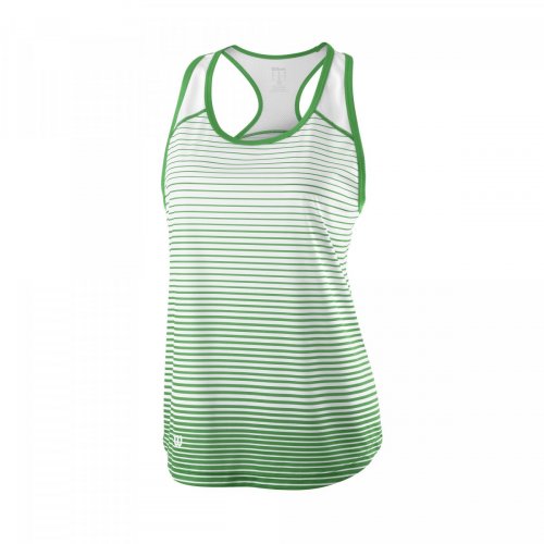 Майка Wilson жен. TEAM STRIPED TANK GREEN/WH SS20 зеленый/белый SM