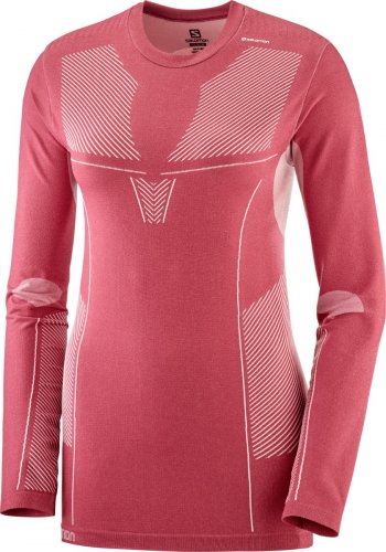 Термо реглан SALOMON PRIMO WARM SEAMLESS TEE W жен FW19-20 розовый M