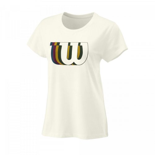 Жіноча футболка Wilson. BLUR W TECH TEE IVORY SS20 білий LG