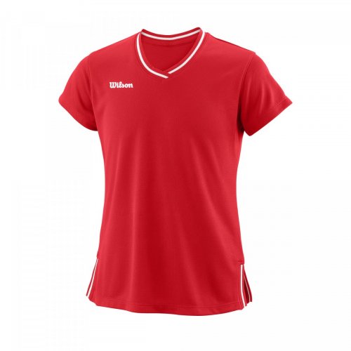 Футболка Wilson діт. TEAM II V-NECK червоний LG