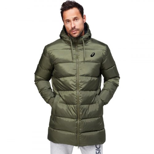 Куртка ASICS DOWN JACKET LONG M муж. зеленый S