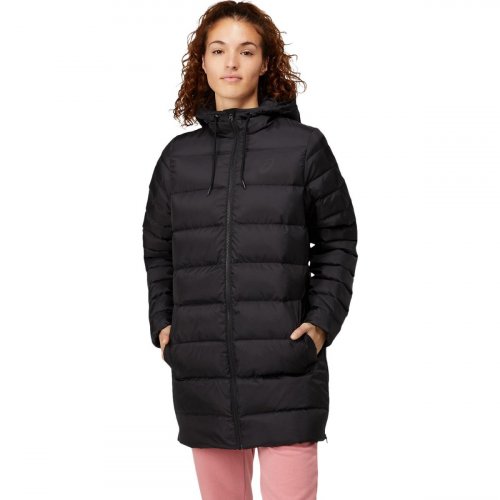 Куртка ASICS DOWN JACKET LONG W жен. черный XS
