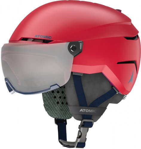 Шлем горнолыжный Atomic SAVOR VISOR JR 21-22 красный XS