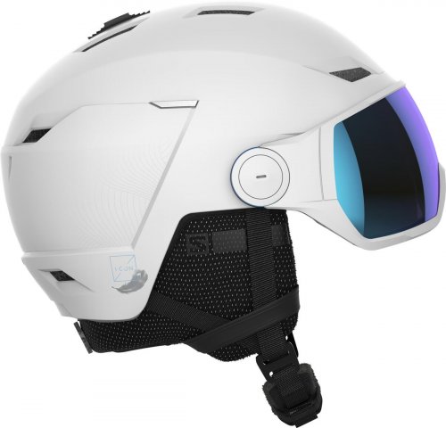 Шлем горнолыжный Salomon ICON LT VISOR 22-23 белый S 53-56