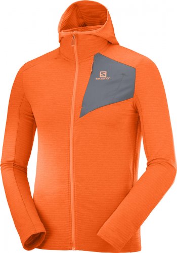 Кофта SALOMON OUTLINE FZ HOODIE M муж. оранжевый S