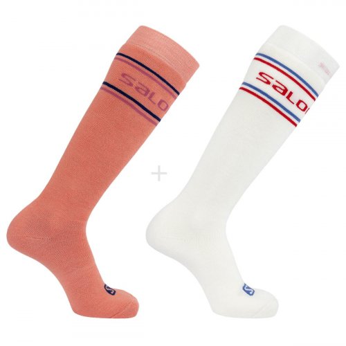 Шкарпетки SALOMON 365 KNEE PACK 2PACK уні. персиковий/білий L