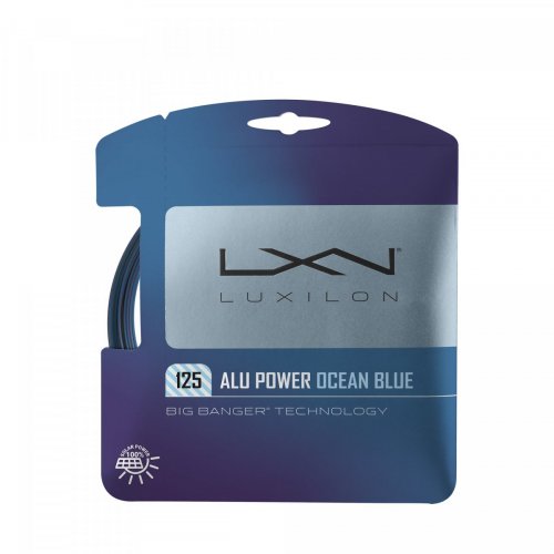Струны теннис Luxilon ALU POWER OCEAN BLUE 125 SET 125 Синий