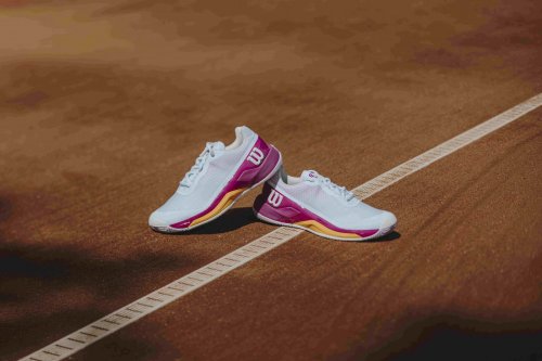 Кросівки Wilson жін. RUSH PRO 4.0 Wilson CLAY WH/PINK білий/рожевий/помаранчевий 8