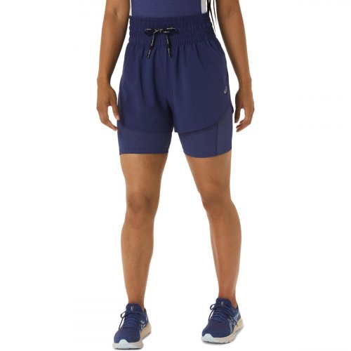 Шорты ASICS NAGINO 4IN RUN SHORT жен. синий XS