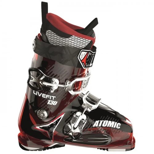 Ботинки горнолыжные Atomic Live Fit 130 13-14 красный/черный 30.5