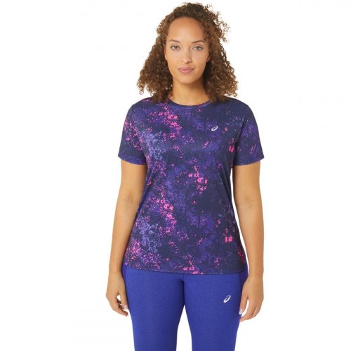 Футболка ASICS ALL OVER PRINT SS TOP жін. фіолетовий XS