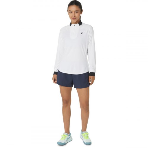 Лонгслив ASICS WOMEN COURT LS 1/2 ZIP TOP жен. белый M