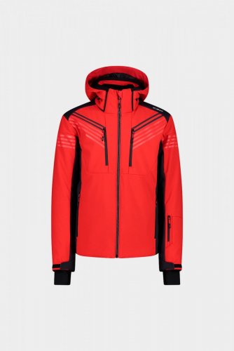 Куртка лижна CMP чоловіча JACKET ZIP HOOD червоний 56
