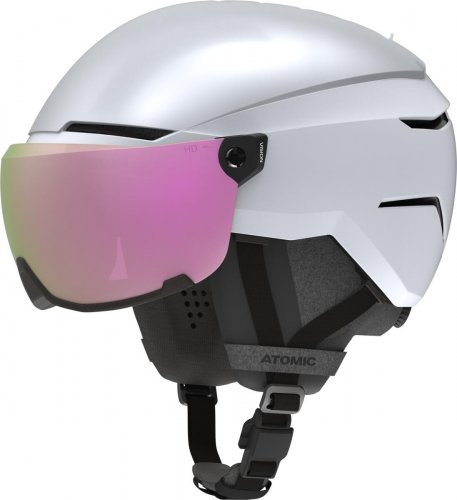 Шолом гірськолижний Volant VOLANT AMID VISOR HD PLUS 23-24 сріблястий/білий L 59-63