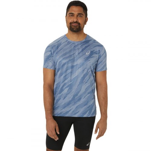 Футболка ASICS CORE ALL OVER PRINT SS TOP муж. синий M