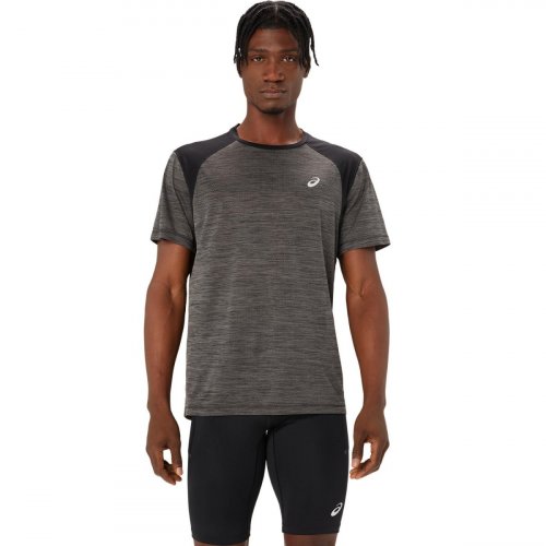 Футболка ASICS ROAD SS TOP муж. серый S