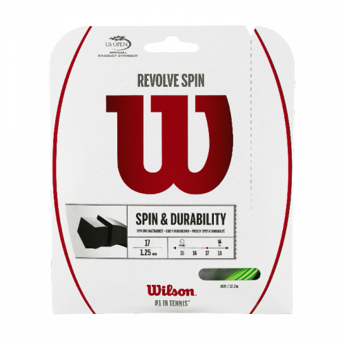 Струни тенісні Wilson REVOLVE SPIN 17 SET GR Зелений 12,2 m