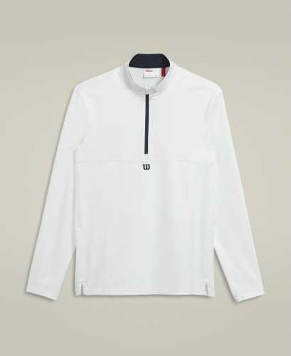 Кофта Wilson муж. ELEVATE PERFORMANCE 1/2 ZIP WH белый SM