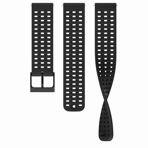 Ремешок 22 ATH2 SILICONE STRAP ALL BLACK черный S+M