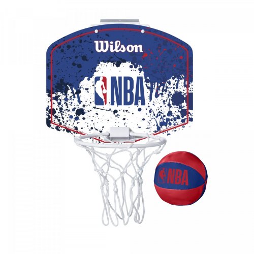 Набір баскетбольний Wilson NBA TEAM MINI HOOP NBA RWB червоний/синій/білий 3