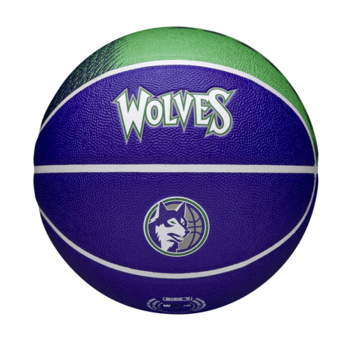 Мяч баскетбольный Wilson NBA TEAM CITY COLLECTOR BSKT MIN TIMBE SZ7 синий/зелёный 7