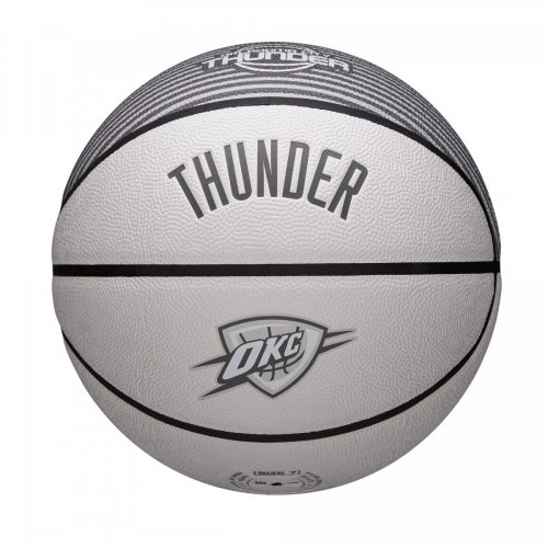 Мяч баскетбольный Wilson NBA TEAM CITY COLLECTOR BSKT OKC THUND SZ7 белый/серый 7