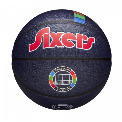 Мяч баскетбольный Wilson NBA TEAM CITY COLLECTOR BSKT PHI 76ERS SZ7 синий/красный 7