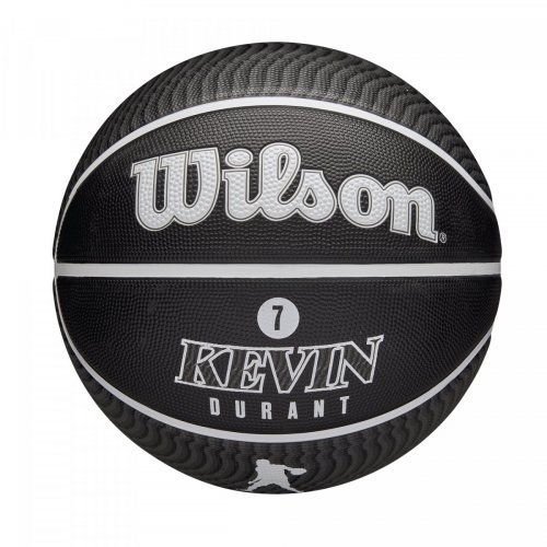 Мяч баскетбольный Wilson NBA PLAYER ICON OUTDOOR BSKT DURANT SZ7 чёрный/белый/серый 7