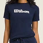 Футболка Wilson жін. TEAM GRAPHIC TEE CLASSIC NAVY SCRIPT синій LG
