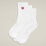 Шкарпетки Wilson уни. QUARTER TOP SOCK 3 PACK WHITE білий MD