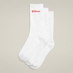 Шкарпетки Wilson уни. CREW LOGO SOCK 3 PACK WHITE білий MD