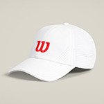 Кепка Wilson уни. ACTIVE PERFORATED CAP BR WH/INFRRD белый/красный SM/MD