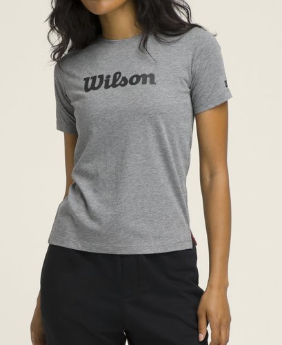 Футболка Wilson жен. TEAM GRAPHIC TEE MEDIUM GRAY сірий SM