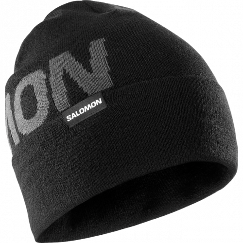 Шапка Salomon HERMITAGE BEANIE уні. чорний OSFA