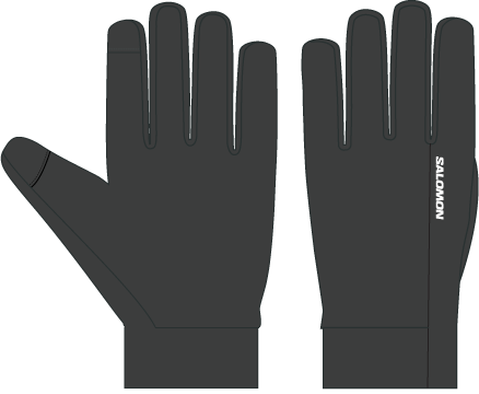 Рукавички Salomon GLOVES MERINO GLOVES уні. чорний M