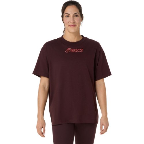 Футболка ASICS ASICS LOGO TEE жен. бордовый S