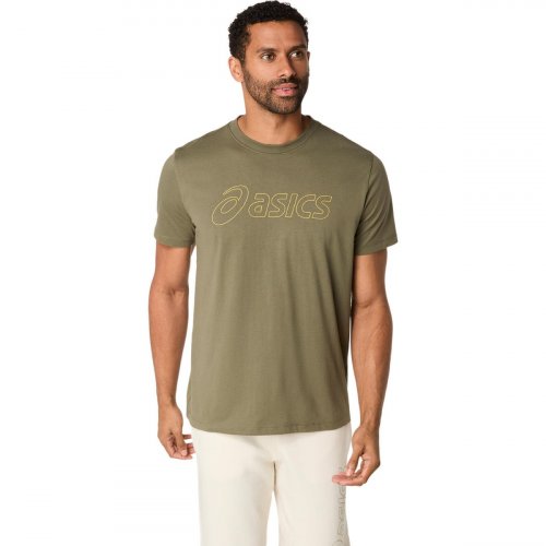 Футболка ASICS ASICS LOGO SS TEE муж. зеленый S