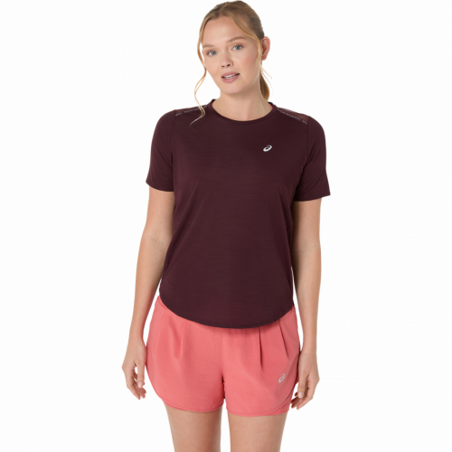 Футболка ASICS ROAD SS TOP жін. бордовий S